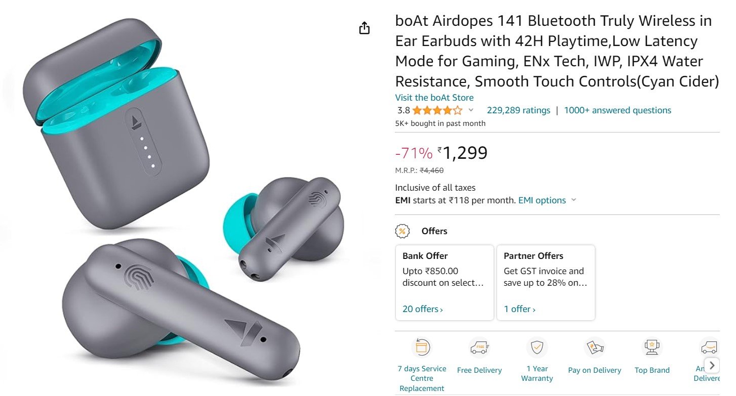 Boat Airdopes 141