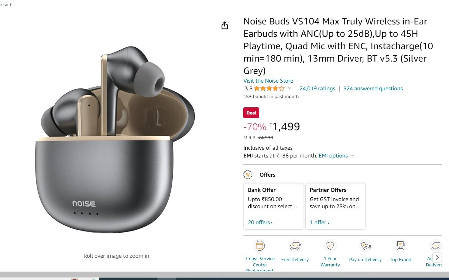 Noise Buds VS104