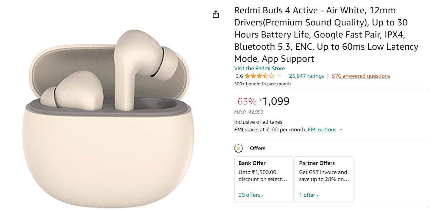 Redmi Buds 4 Active