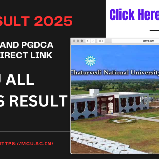 MCU DCA AND PGDCA RESULT 2025
