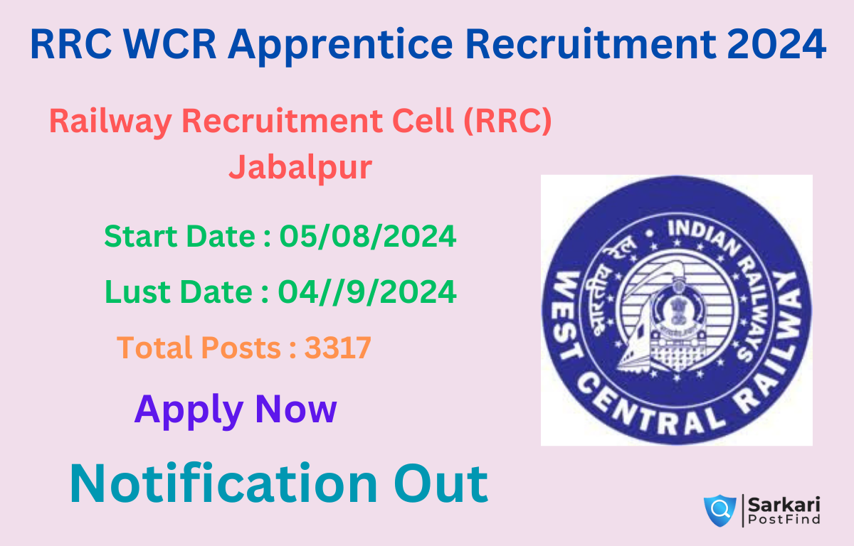 RRC WCR Apprentice Recruitment 2024