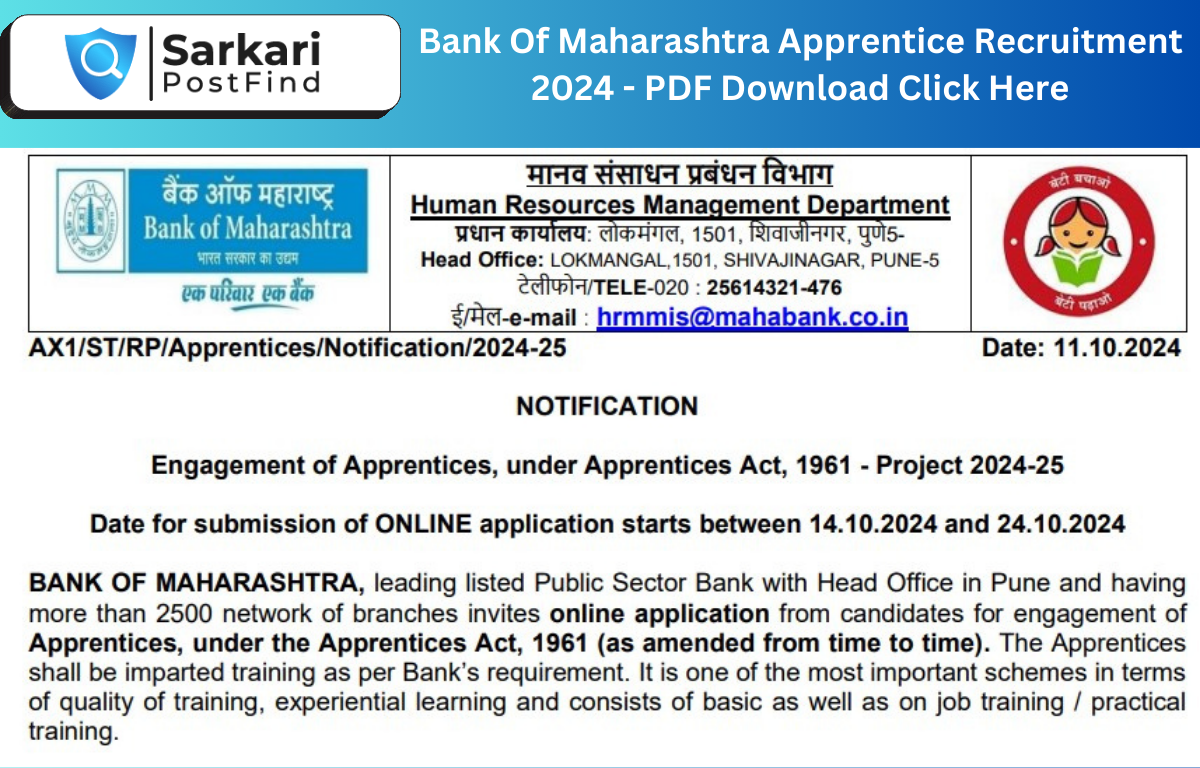 BOM bank recruitment 2024