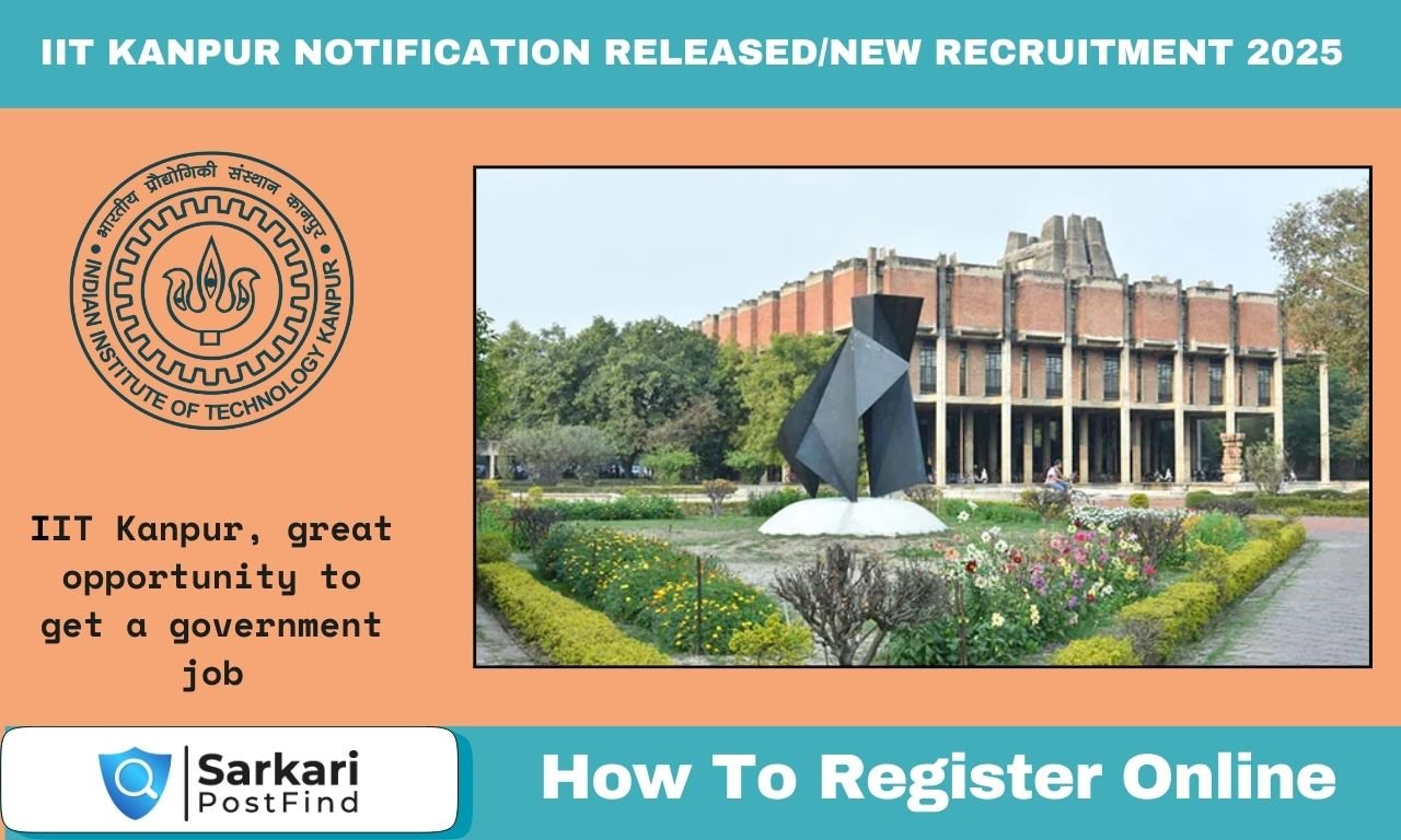 IIT Kanpur Recruitment 2025 Notification