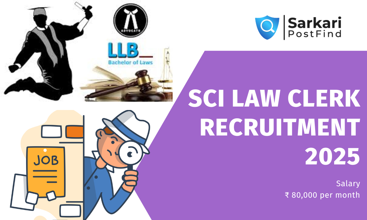 SCI Law Clerk Recruitment 2025